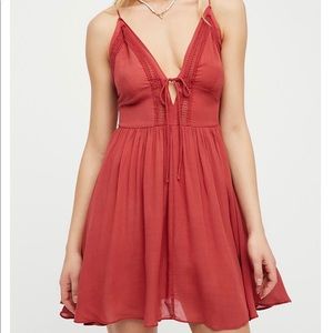 Free People First Love fit and flare mini dress